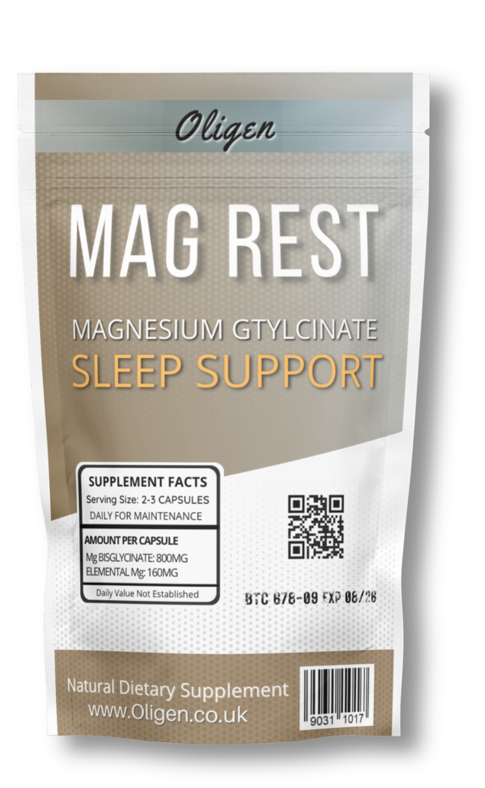 MAG REST - Premium Magnesium Bisglycinate Capsules