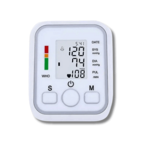 Blood pressure monitor with heart rate